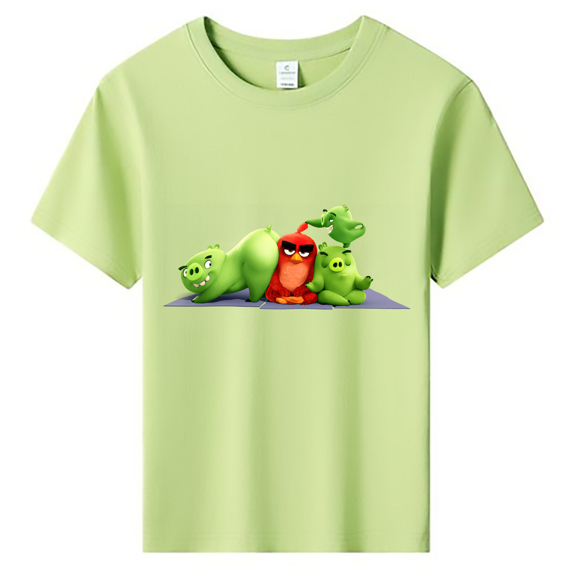 （画像用） Angry Birds アングリーバード 綿100％キッズTシャツ（フロントプリント）